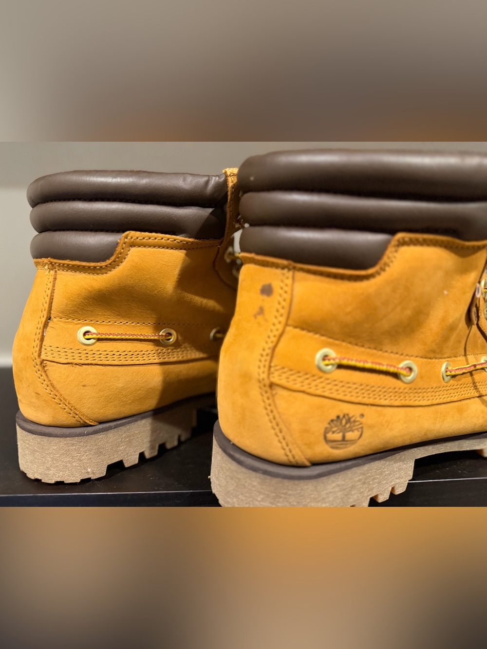 Timberland Authentic 7-Eye Classic Boat Boots in Wheat Nubuck Size 12 Men’s - Picture 7 of 7